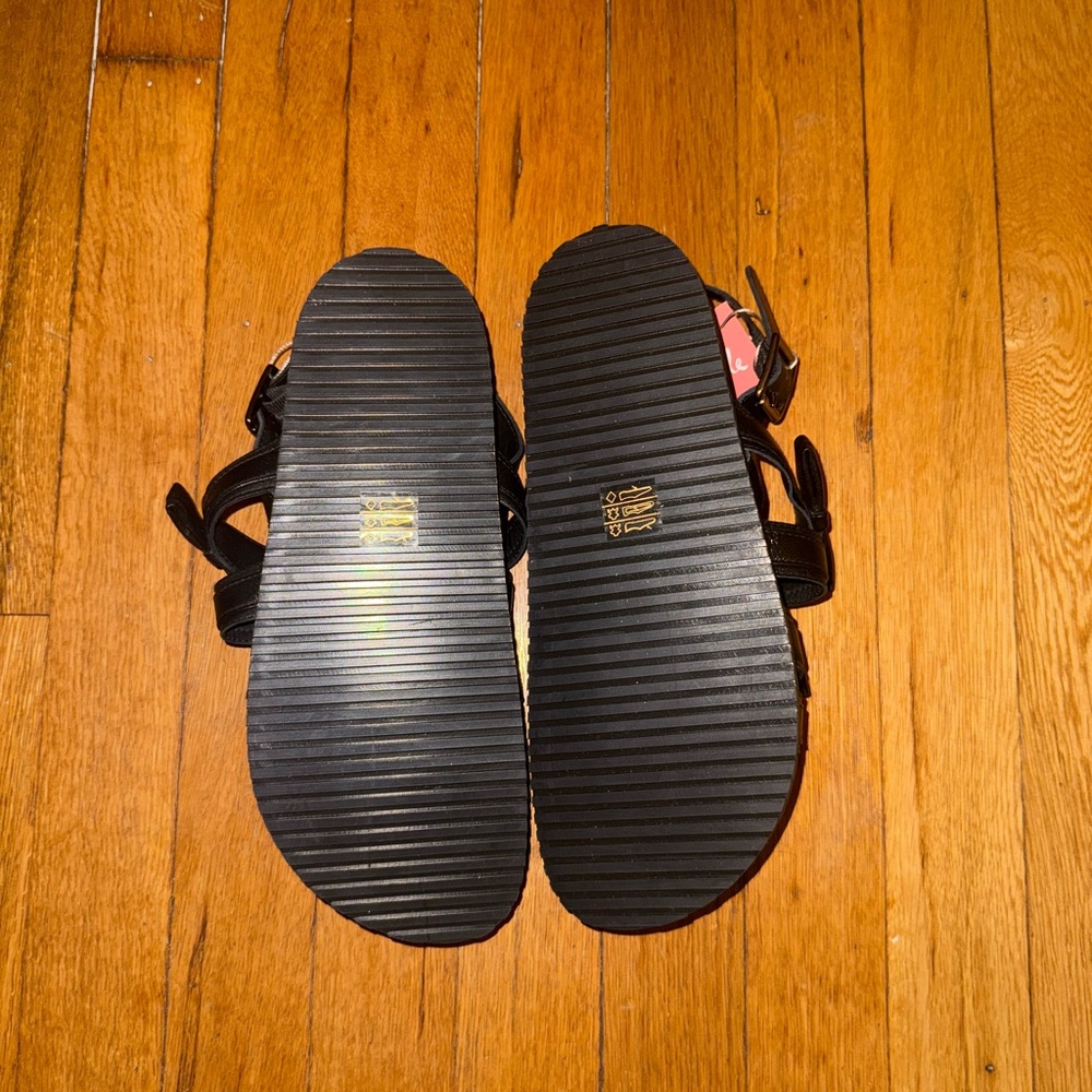 Free People Black Sandals with Straps
